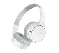 Belkin SoundForm Mini - Wireless Bluetooth Headphones for Kids with 30H Battery Life, 85dB Safe Volume Limit, Built-in Microphone - Kids On-Ear Earphones for iPhone, iPad, Fire Tablet & More - White