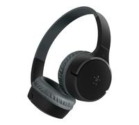 Belkin SoundForm Mini Wireless Kids Headphones with Microphone, On-Ear Headphones for Online Teaching, School and Travel, Compatible with iPhone, iPad, Galaxy and Others, Black