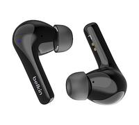 Belkin SoundForm Motion True Wireless Earbuds with Wireless Charging Case & Dual Microphone - IPX5 Water Resistant, Bluetooth Headphones for iPhone 16 & Galaxy 25 - Black