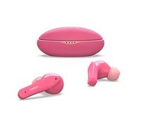 Belkin SOUNDFORM Nano, True Wireless Earbuds for Kids, 85dB Limit for Ear Protection, Online Learning, School, IPX5 Certified, 24 H Play Time for iPhone, iPad, Kindle, Pixel and More - Pink