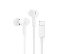 Belkin SoundForm Wired Earbuds with USB-C Connector, in-Ear Earphones w/Microphone - USB-C Headphones for iPhone 17, iPhone 16, iPad mini, Galaxy S25, Google Pixel 9, Android, and More - White