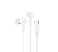 Belkin SoundForm Wired Headphones with USB-C Connector, In-Ear Wired Earphones with Microphone - Wired Earbuds for iPhone 16/15, iPad Mini, Galaxy S24, Android & More (USB-C Headphones) - White