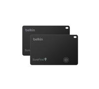Belkin SureFind Card Tracker, 2 Pack, Apple Find My & Google's Find Hub | Dual Ecosystem Wallet Finder, Cards Locator, Bluetooth 5.3, 1.8mm Ultra-Slim, IP68 Waterproof, 81dB Alert, 3-year Battery