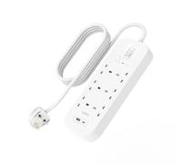 Belkin Surge Protector Power Strip - 6 AC Outlets - USB-A & USB-C ports- 2M Cord