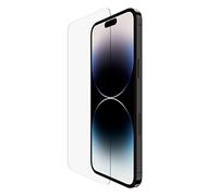 Belkin TemperedGlass iPhone 14 Pro Max Screen Protector, AntiMicrobial-Treated, Easy Bubble Free Application with Included Installation Guide Tray, 9H Hardness Tested