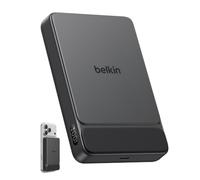 Belkin UltraCharge 10000mAh Magnetic Power Bank with USB-C Port - Black | 10K Slim Portable Wireless Charger, Qi2 Certified, 25W, Magnetic Ring, USB C Port, Pre-Charged, Cable included, Travel Safe