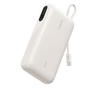 Belkin UltraCharge Power Bank 20000mAh PD 45W, Battery Pack with Integrated Cable and Digital Display, Fast Charging USB C Portable Charger for iPhone, iPad, Galaxy, Pixel, MacBook Air & More - Sand