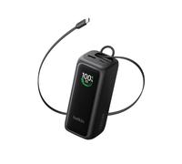 Belkin UltraCharge 22000mAh Power Bank, 120W with Retractable USB-C Cable | Battery Pack, 22K Capacity, 120W Total Output, 70cm Retractable USB-C Cable, Smart Digital Display, Travel Friendly