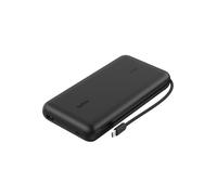 Belkin UltraCharge Pro Power Bank 25000mAh, Portable Charger with Integrated USB C Cable, 158W USB PD - Fast Charging Battery Pack for MacBook Pro, iPhone, iPad Pro, Galaxy, Pixel & More - Black