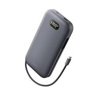 Belkin UltraCharge Pro Power Bank 27000mAh, Portable Charger with Integrated USB C Cable, 240W USB PD - Fast Charging Battery Pack for MacBook Pro, iPhone, iPad, Galaxy, Pixel & More - Charcoal