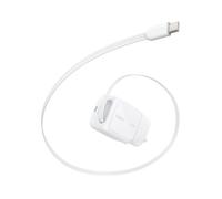 Belkin UltraCharge USB-C Plug Charger 45W with 2.3ft (80cm) Retractable USB C Cable & USB C Port, Fast Charging for iPhone 17 & 16 Series, Galaxy S26 Series, AirPods, Tablet, MacBook, Laptop