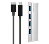 Belkin USB 3.0 Type-C 4 Port Hub (USB-C to 4 x USB-A), Black/Grey