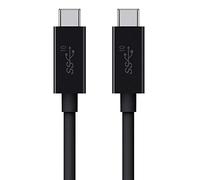 Belkin USB 3.1 USB-C to USB-C Cable, 0.9m (USB-IF Certified, 5A cable supports 100W throughput power), Black