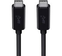 Belkin USB 3.1 USB-C to USB-C Cable, 0.9m (USB-IF Certified, 5A cable supports 100W throughput power), Black