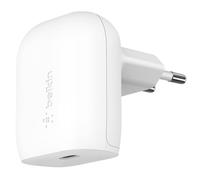 Belkin USB C 20W Power Delivery PPS Flat and Compact Wall Charger, White