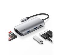 Belkin USB-C Hub, 5-in-1 Multiport Adapter, USB-C Docking Station with 4K HDMI, 2 USB-A Ports, SD Card Slot and MicroSD Card Slot for MacBook Pro, Air, iPad Pro, XPS and More