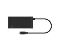 Belkin USB C Hub, 5-Port Hub w/ 4K HDMI Display @ 60Hz, 100W Power Delivery, Fast Data Transfer 5Gbps, USB C Multiport Adapter for MacBook, iPad Pro, Chromebook, & More - Upgraded HDMI 2.0 - Black
