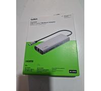 Belkin AVC008BTSGY laptop dock/port replicator USB 3.2 Gen 1 (3.1 Gen 1) Type-C Black, Grey