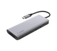 Belkin USB-C Hub - 7 Port Docking Station Port Replicator Charging USB-C 100 W, RJ-45 and HDMI