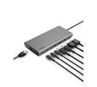 Belkin USB-C Hub 8 in 1 Dual Display | Dual monitor support for MacBook, Windows laptop, and Chromebook, expands USB-C connectivity for home office
