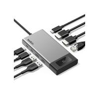 Belkin USB C Hub, 8-in-1 Multi-Port Docking Station 100W - Dual Display Support for Mac, Windows and Chromebook w/ 10Gbps Data Transfer Speeds, Ethernet, Resolutions up to 4K@60Hz