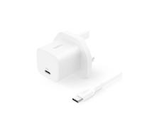 Belkin USB-C Plug 25W with 60W USB-C Cable (3.3ft, 1M) - Phone Charger PD 3.0 Fast Charging with PPS for Apple iPhone 17, Air, 16, Samsung Galaxy S25, Pixel 10, Nintendo Switch, & More - White