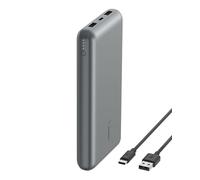 Belkin USB C Portable Charger 20000mAh, 20K Power Bank with USB Type C Input Output Port and 2 USB A Ports with Included USB C to A Cable for iPhone, Galaxy, Pixel, iPad, AirPods and More -Space Grey