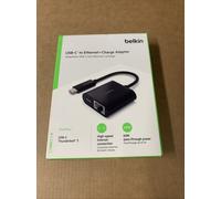 Belkin USB-C to Ethernet Adaptor Charge Adapter Thunderbolt 3 60W High Speed