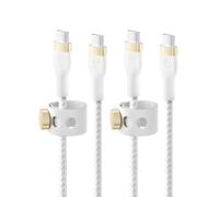 Belkin USB C to USB C Braided Cable 2 Pack, 6.6ft Fast iPhone Charger Cord