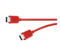 Belkin USB-C to USB-C Cable, 1.8 m (USB-IF Certified, 480 Mbps, Compatible with MacBook Pro, Google Pixel, Huawei P9, Nexus 5x, Nexus 6P, OnePlus 2, Nintendo Switch and More USB-C Devices) - Red