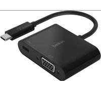 Belkin USB-C to VGA Adapter + Charge (Supports HD 1080p Video Resolution, 60W Passthrough Power for Connected Devices) MacBook Pro VGA Adapter