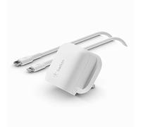 Belkin 20W USB-C Wall Charger With Lightning Cable - White