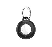 Belkin Waterproof Apple AirTag Secure Holder with Key Ring, Durable Scratch-Resistant AirTag Case, Protective AirTag Keychain Accessory for Keys, Pets, Luggage, Backpacks, and More - Black (1-pack)