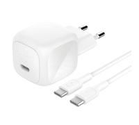 Belkin Compact USB-C Wall Charger (45W) + USB-C Cable, Fast Charger for Apple iPhone 16, 15, 14, Plus, Pro, Pro Max, Samsung Galaxy S25 Series, S24, Pixel 9, iPad, AirPods and More - White