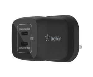 Belkin WCH011MYBK mobile device charger Universal Black AC Fast charging Indoor