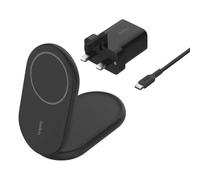 Belkin WIB007MYBK mobile device charger Headphones Smartphone Black USB Wireless charging Fast charging Indoor