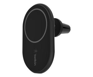 Belkin WIC004BTBK-NC mobile device charger Smartphone Black Cigar lighter Wireless charging Fast charging Auto