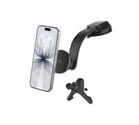 Belkin Wireless Car Charger, Magnetic Car Vent Mount & Dash Mount with USB C Cable, MagSafe Compatible Fast Charging for iPhone 17, Galaxy S25, Pixelsnap, & More - Qi2 Travel Car Accessories - Black