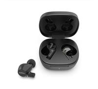Belkin Wireless Earbuds, SoundForm Rise True Wireless Bluetooth 5.2 Earphones with Wireless Charging, IPX5 Sweat and Water Resistant, With Deep Bass for iPhone, Galaxy, Pixel and More - Black