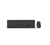 Belkin Wireless Keyboard with Mouse and USB A Receiver - QWERTZ Keyboard Mouse Set Ergonomic for Home or Office Desk Compatible with Windows Laptops PCs Batteries Included