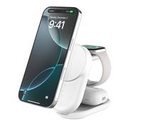 Belkin WIZ037MYWH mobile device charger Headphones, Smartphone White USB Wireless charging Fast charging Indoor
