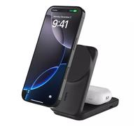 Belkin WIZ038MYBK mobile device charger Headphones Smartphone Black USB Wireless charging Fast charging Indoor