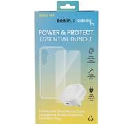 Belkin X Caseym Power & Protect Essential Bundle - Clear Case, Screen Protector & Belkin 20W USB-C Charger Brand New - Clear - Galaxy A56