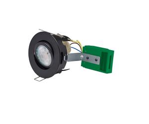 BELL 11859 Firestay Protector Open Back Non Integrated Centre Tilt Downlight - Black Bezel