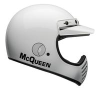 BELL 2024 Moto-3 Adult Helmet, Motorcycle Helmet (Steve McQueen 'Any Given Sunday' White/Black), the iconic Moto-3, ECE (EU), Size Large