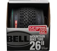 BELL 7091040 Flat Defense Mountain Bike Tire, 26" x 1.75-2.125", Black