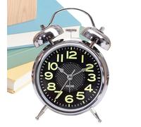 Bell Alarm Clock - Luminous Alarm Clock Wind up,Silent Timer Watch Vintage for Bedroom Bedside Desk Travel Room Kids Bed Seniors