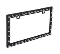 Bell Automotive 22-1-46117-8 Universal Chrome Spike Design License Plate Frame