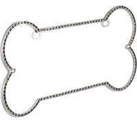 Bell Automotive 22-1-46454-8 Universal Dog Bone Shaped Rhinestone Design License Plate Frame
