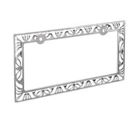 Bell Automotive 22-1-46455-8 Universal Chrome Die-Cut Design License Plate Frame